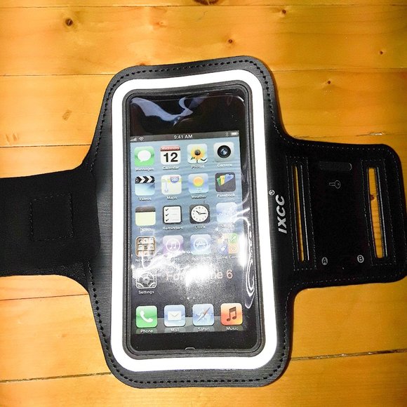 Black Neoprene Iphone 6/6S Sports Arm Band Phone Case